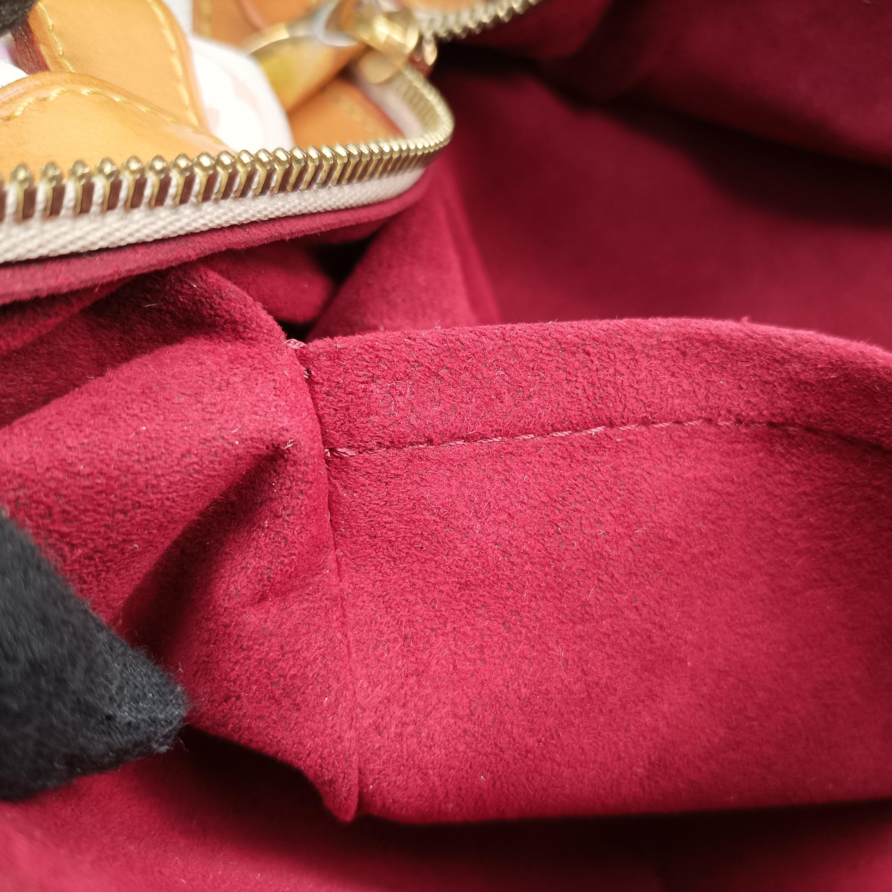 Pre-owned Louis Vuitton CLAUDIA white Monogram Multicolor M40193 handbag | stylenewstar