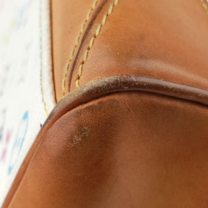 Pre-owned Louis Vuitton CLAUDIA white Monogram Multicolor M40193 handbag | stylenewstar