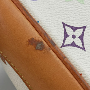 Pre-owned Louis Vuitton CLAUDIA white Monogram Multicolor M40193 handbag | stylenewstar