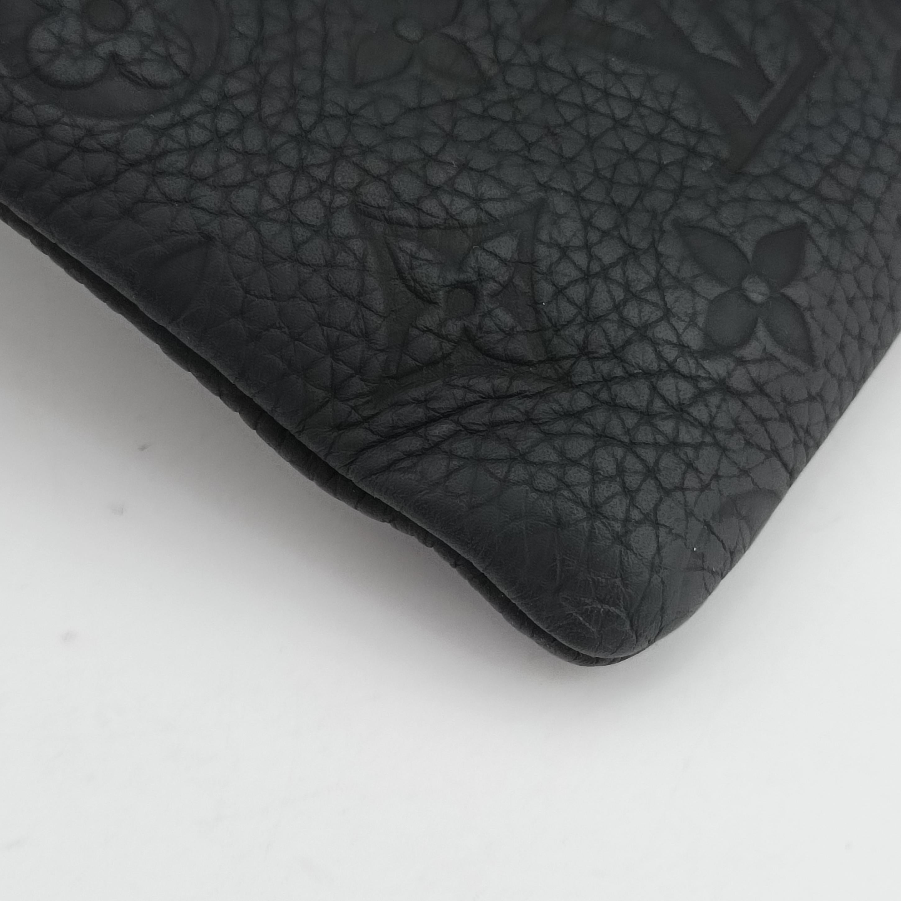 Pre-owned Louis Vuitton Virgil Abloh Black×Multicolor Leather M80147 clutchbag | stylenewstar