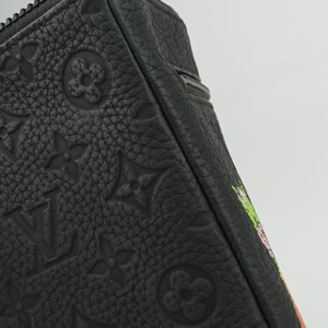 Pre-owned Louis Vuitton Virgil Abloh Black×Multicolor Leather M80147 clutchbag | stylenewstar