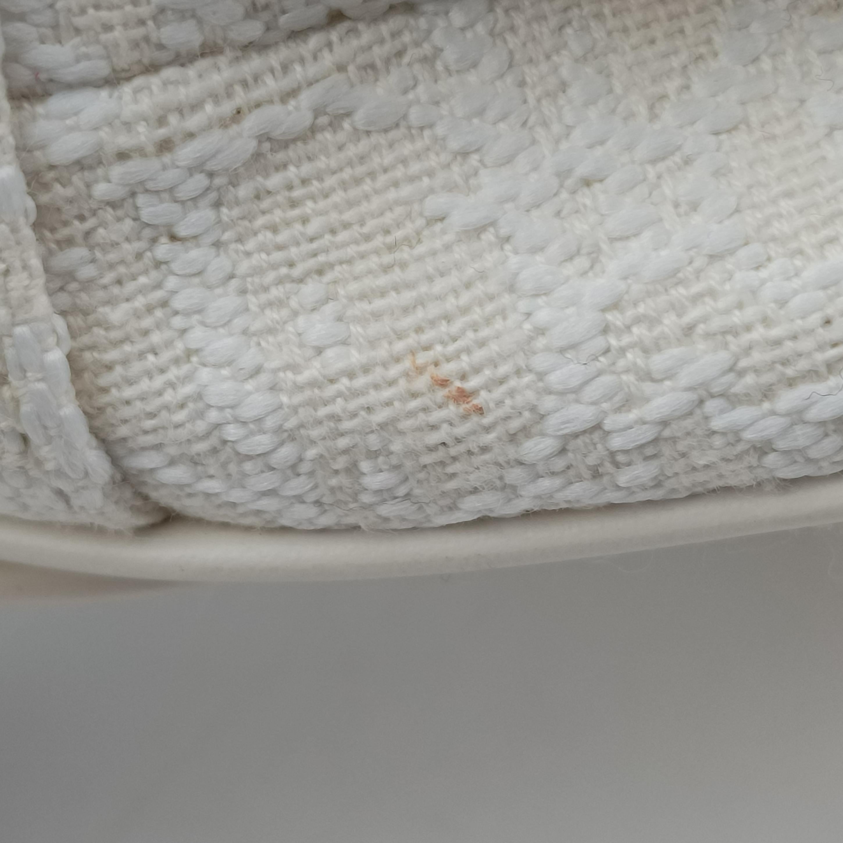 Secondhand Christian Dior saddle White jacquard  handbag | stylenewstar