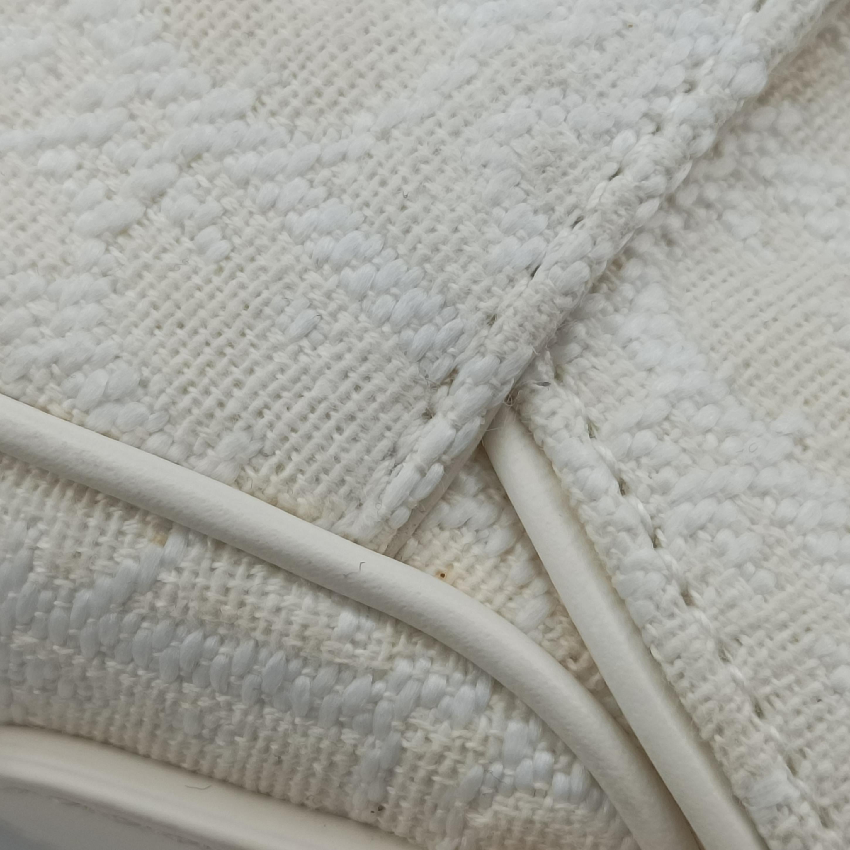 Secondhand Christian Dior saddle White jacquard  handbag | stylenewstar