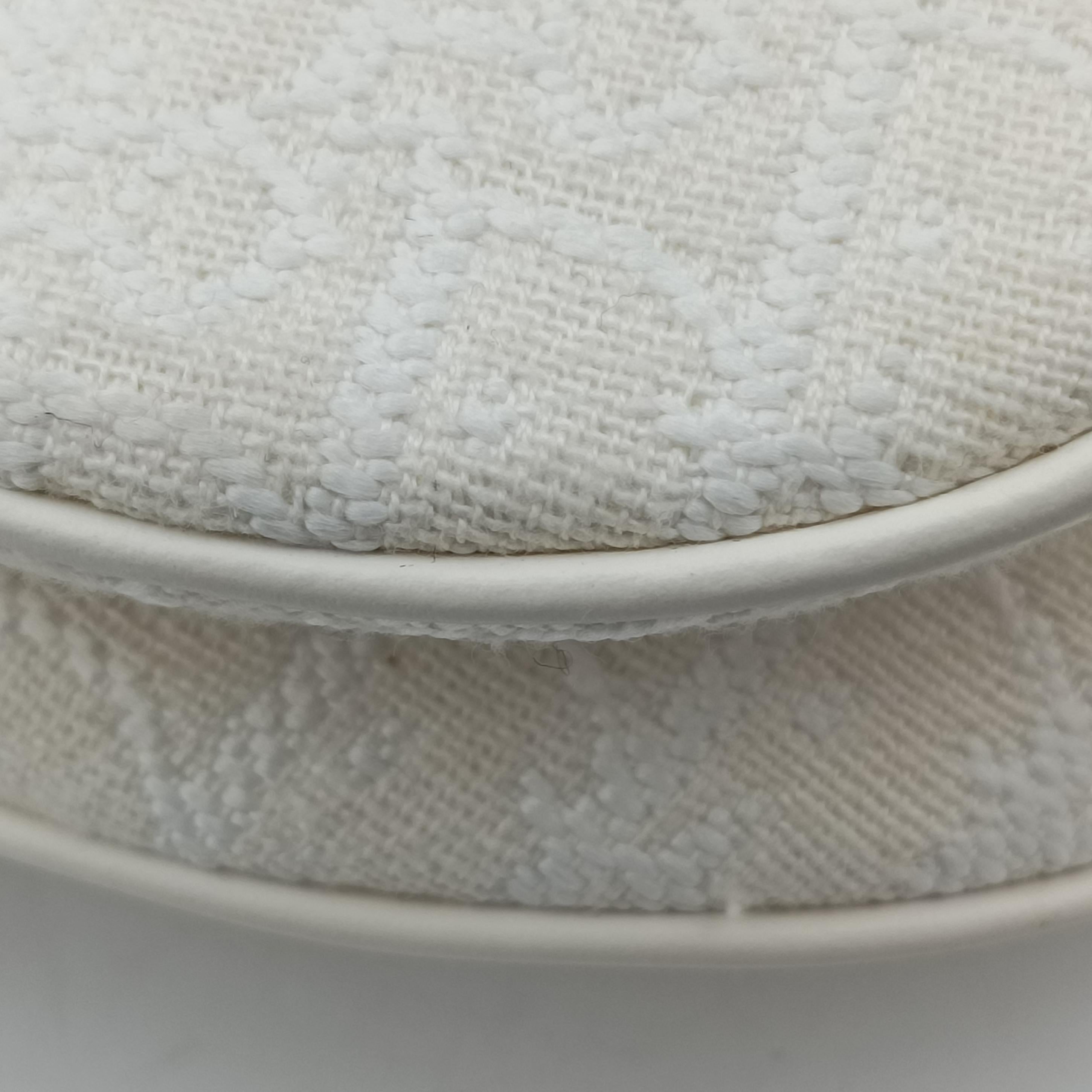 Secondhand Christian Dior saddle White jacquard  handbag | stylenewstar