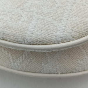 Secondhand Christian Dior saddle White jacquard  handbag | stylenewstar
