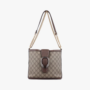 Pre-owned Gucci Dionysus beige×Brown PVC coated canvas 499622 shoulderbag | stylenewstar