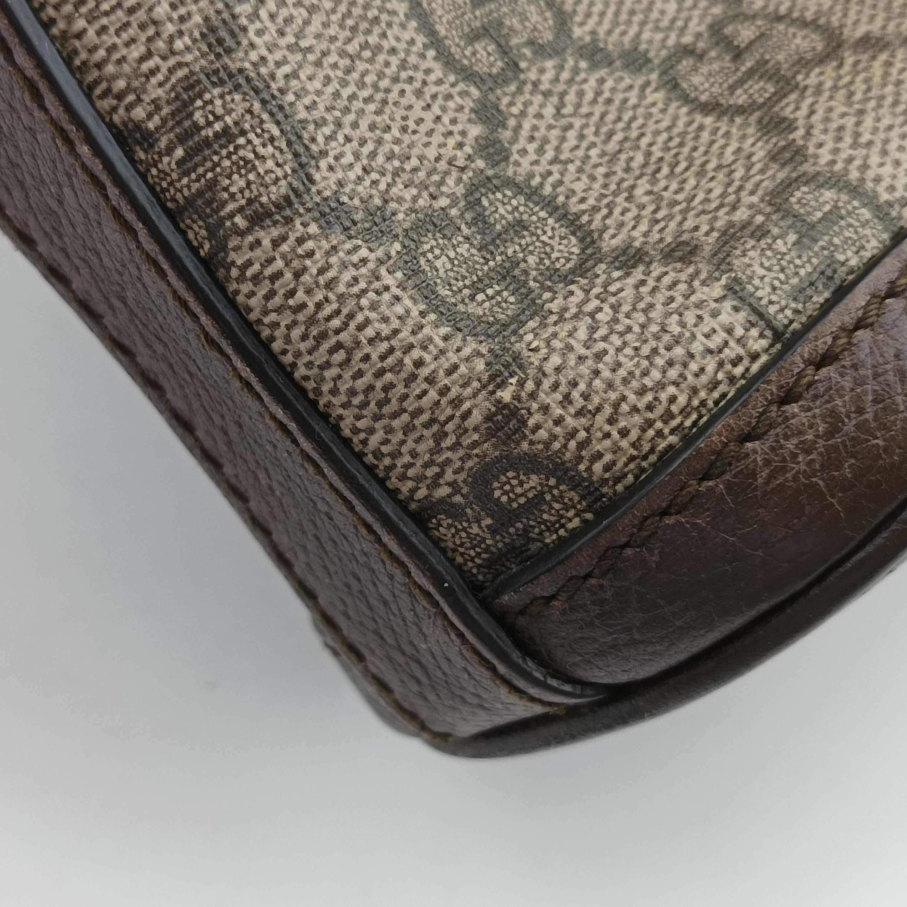 Pre-owned Gucci Dionysus beige×Brown PVC coated canvas 499622 shoulderbag | stylenewstar