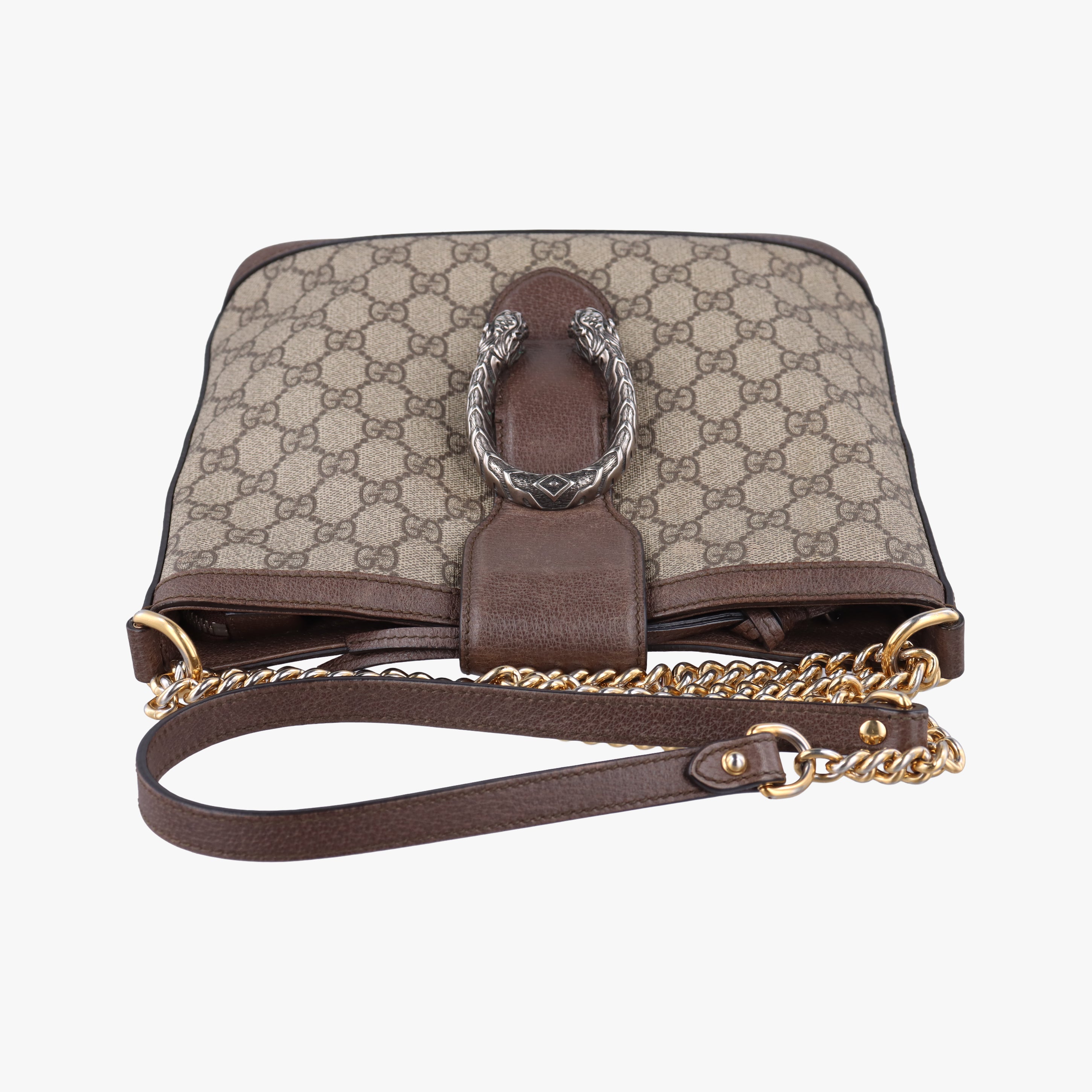 Pre-owned Gucci Dionysus beige×Brown PVC coated canvas 499622 shoulderbag | stylenewstar