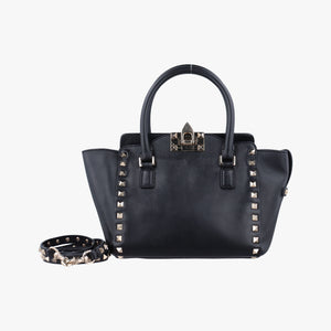 Vintage Valentino Rockstud Black Leather  shoulderbag | stylenewstar