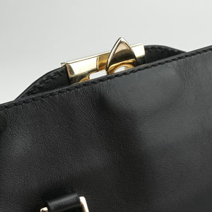 Vintage Valentino Rockstud Black Leather  shoulderbag | stylenewstar