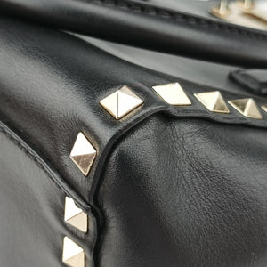 Vintage Valentino Rockstud Black Leather  shoulderbag | stylenewstar