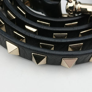 Vintage Valentino Rockstud Black Leather  shoulderbag | stylenewstar