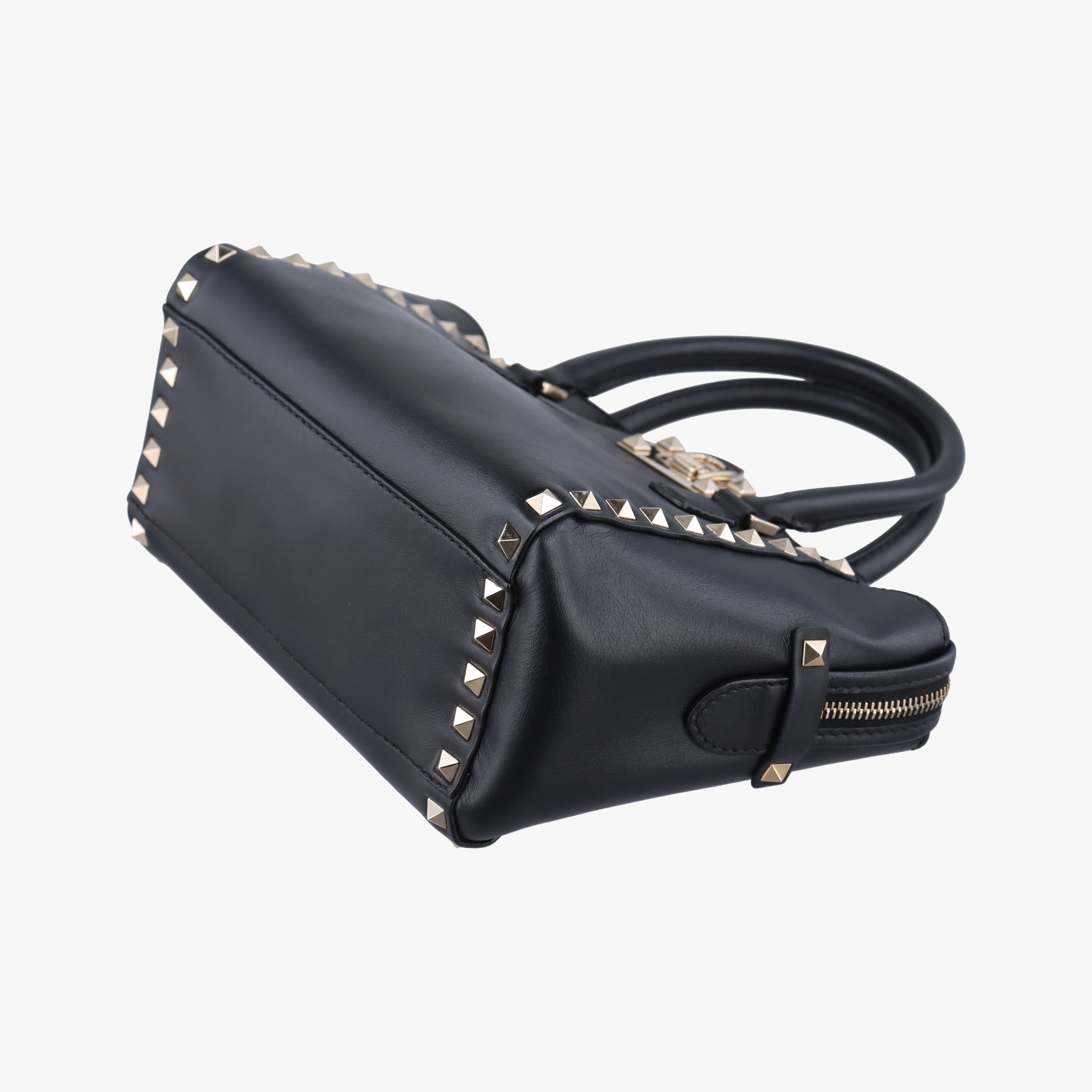 Vintage Valentino Rockstud Black Leather  shoulderbag | stylenewstar