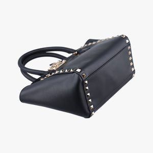 Vintage Valentino Rockstud Black Leather  shoulderbag | stylenewstar