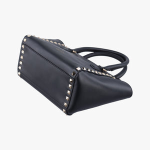 Vintage Valentino Rockstud Black Leather  shoulderbag | stylenewstar