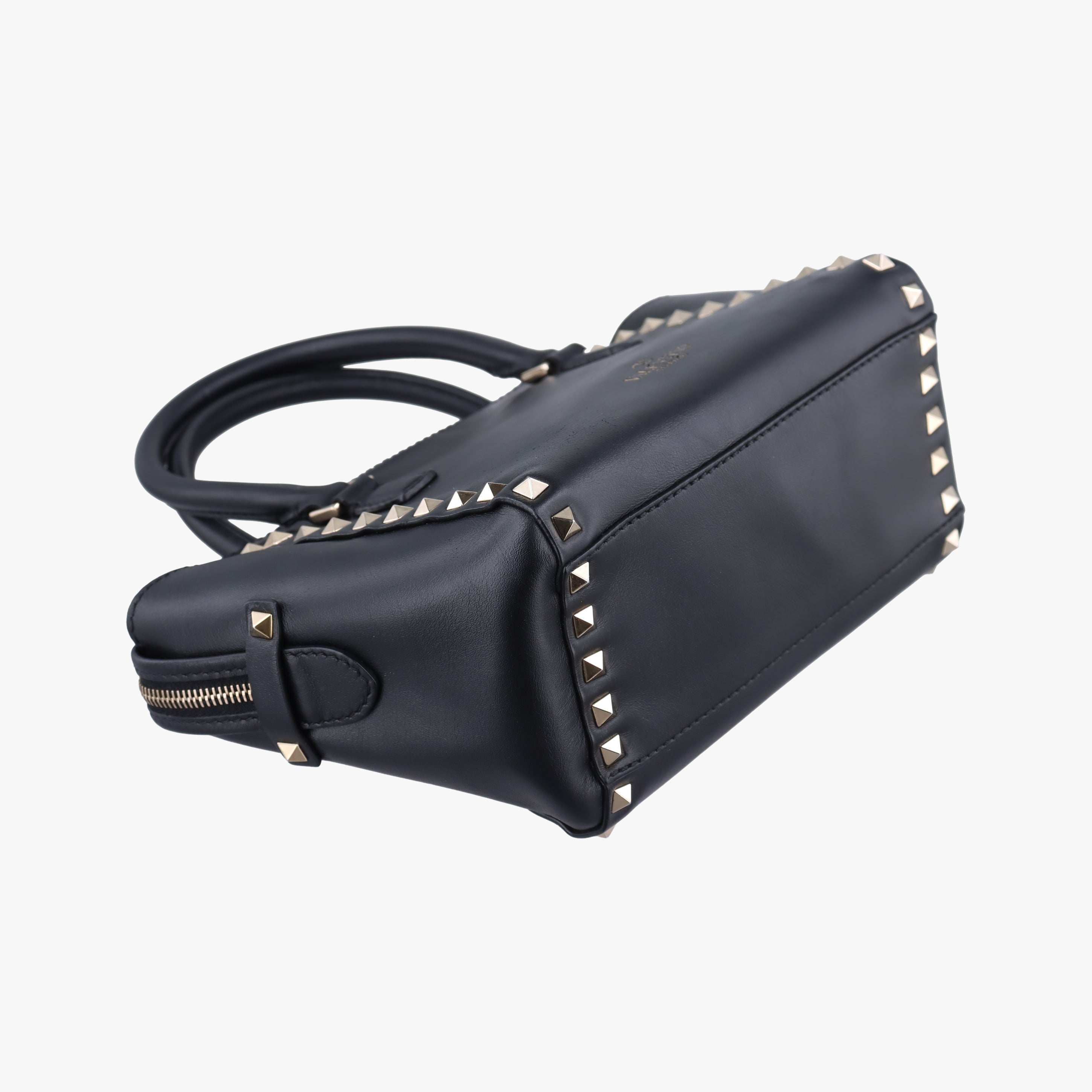 Vintage Valentino Rockstud Black Leather  shoulderbag | stylenewstar