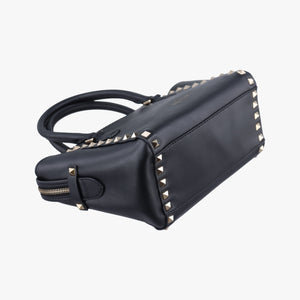 Vintage Valentino Rockstud Black Leather  shoulderbag | stylenewstar