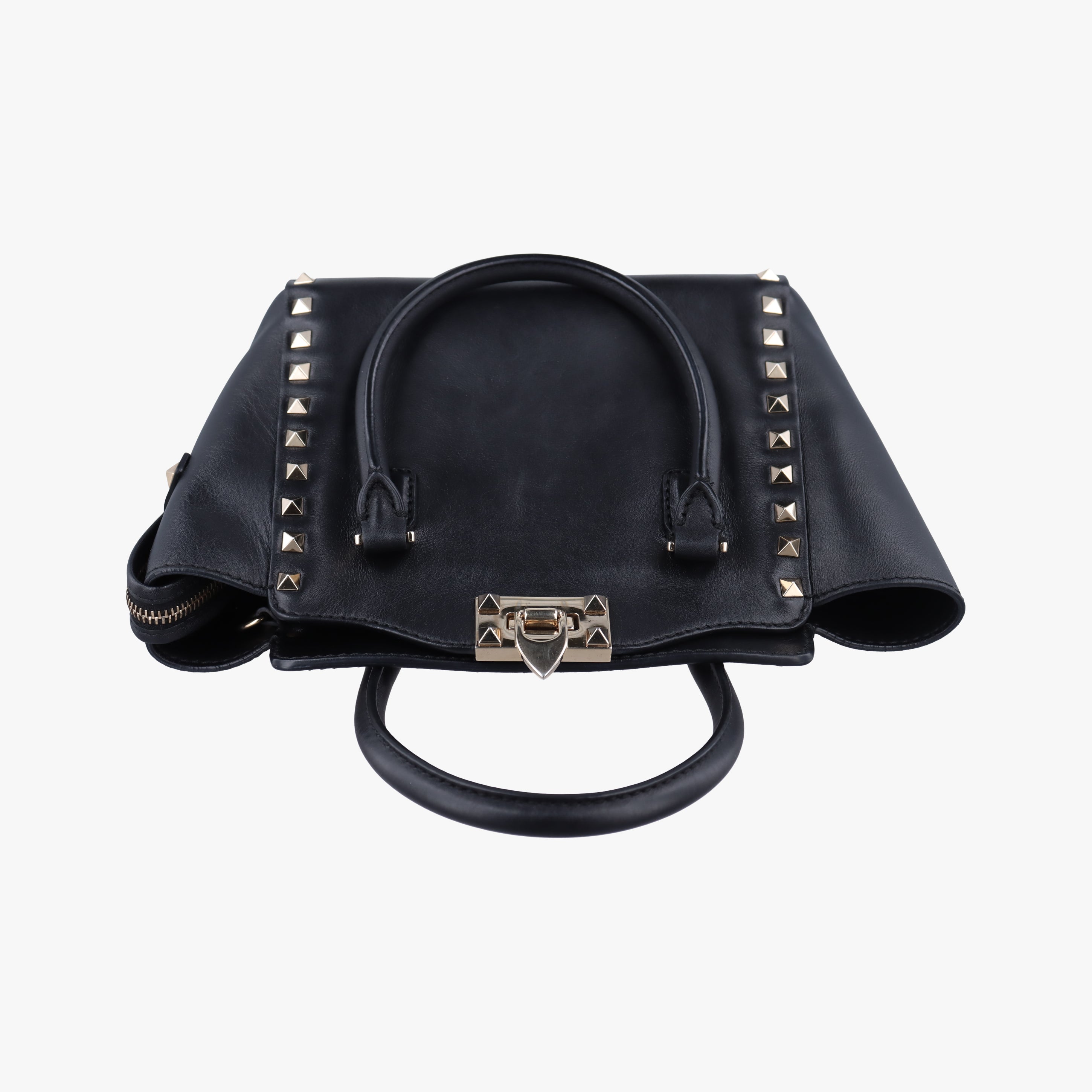 Vintage Valentino Rockstud Black Leather  shoulderbag | stylenewstar