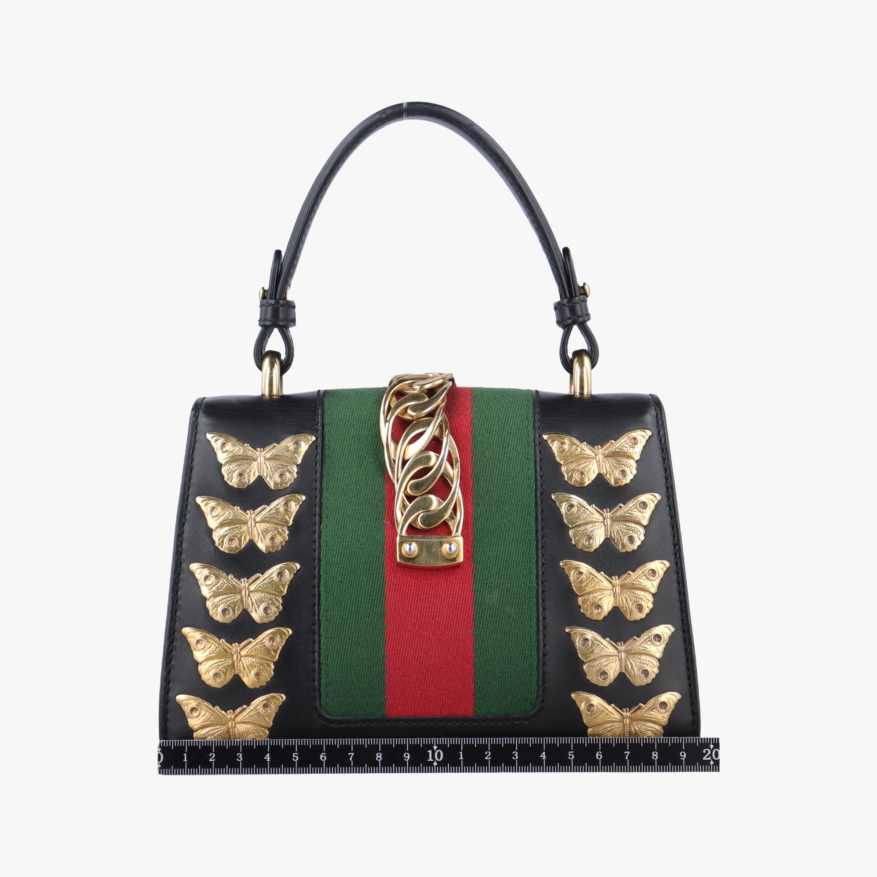 Pre-owned Gucci Sylvie Black Leather 470270 shoulderbag | stylenewstar