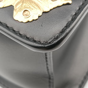 Pre-owned Gucci Sylvie Black Leather 470270 shoulderbag | stylenewstar