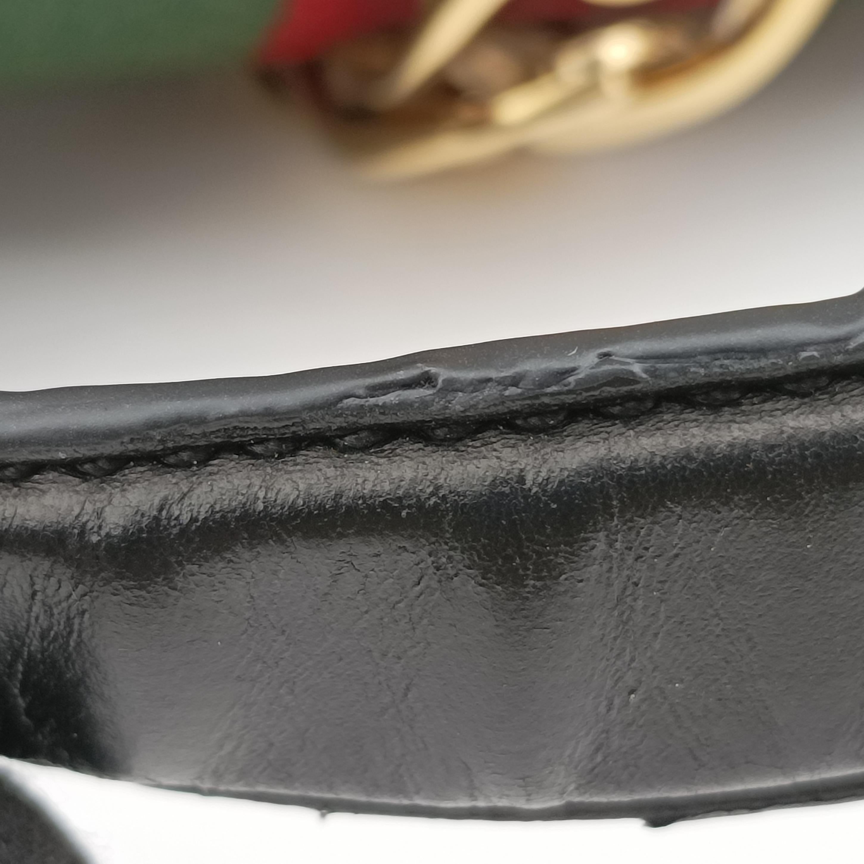 Pre-owned Gucci Sylvie Black Leather 470270 shoulderbag | stylenewstar