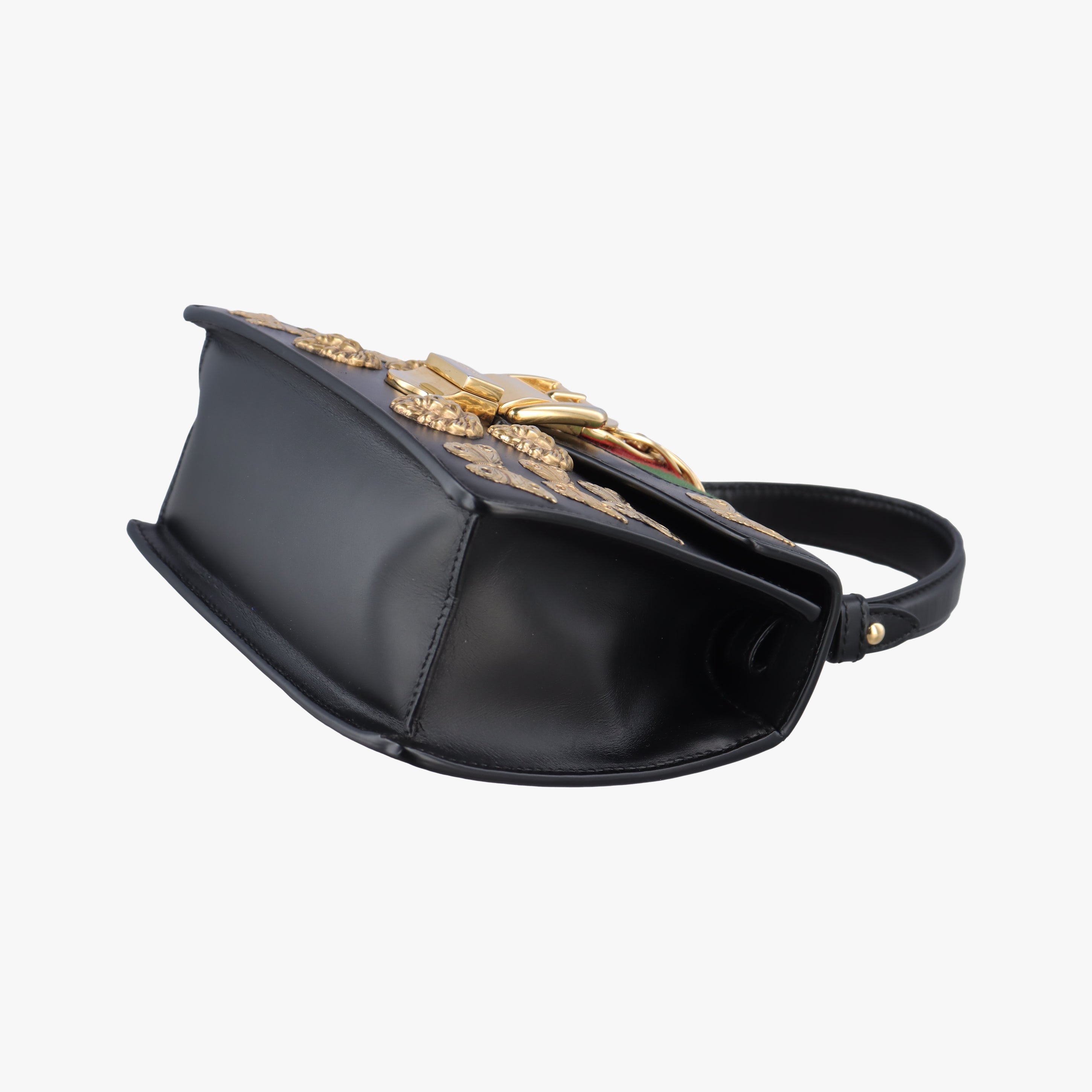 Pre-owned Gucci Sylvie Black Leather 470270 shoulderbag | stylenewstar