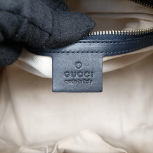 Vintage Gucci Sherry Line Navy x Beige x Black canvas x leather 247205 shoulderbag | stylenewstar