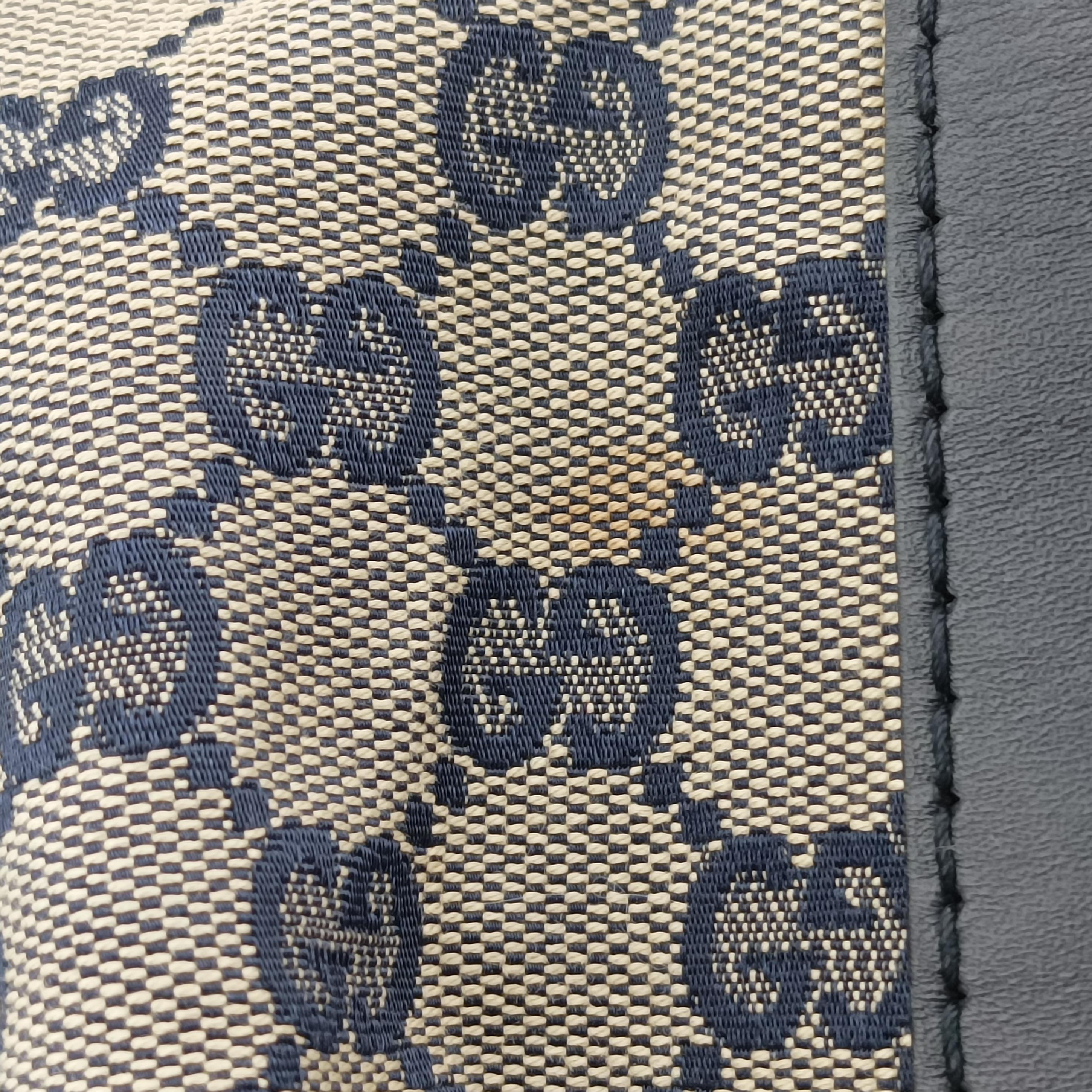 Vintage Gucci Sherry Line Navy x Beige x Black canvas x leather 247205 shoulderbag | stylenewstar