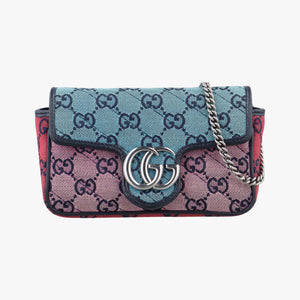 Pre-owned Gucci GG Marmont Multicolour Canvas 476433 shoulderbag | stylenewstar