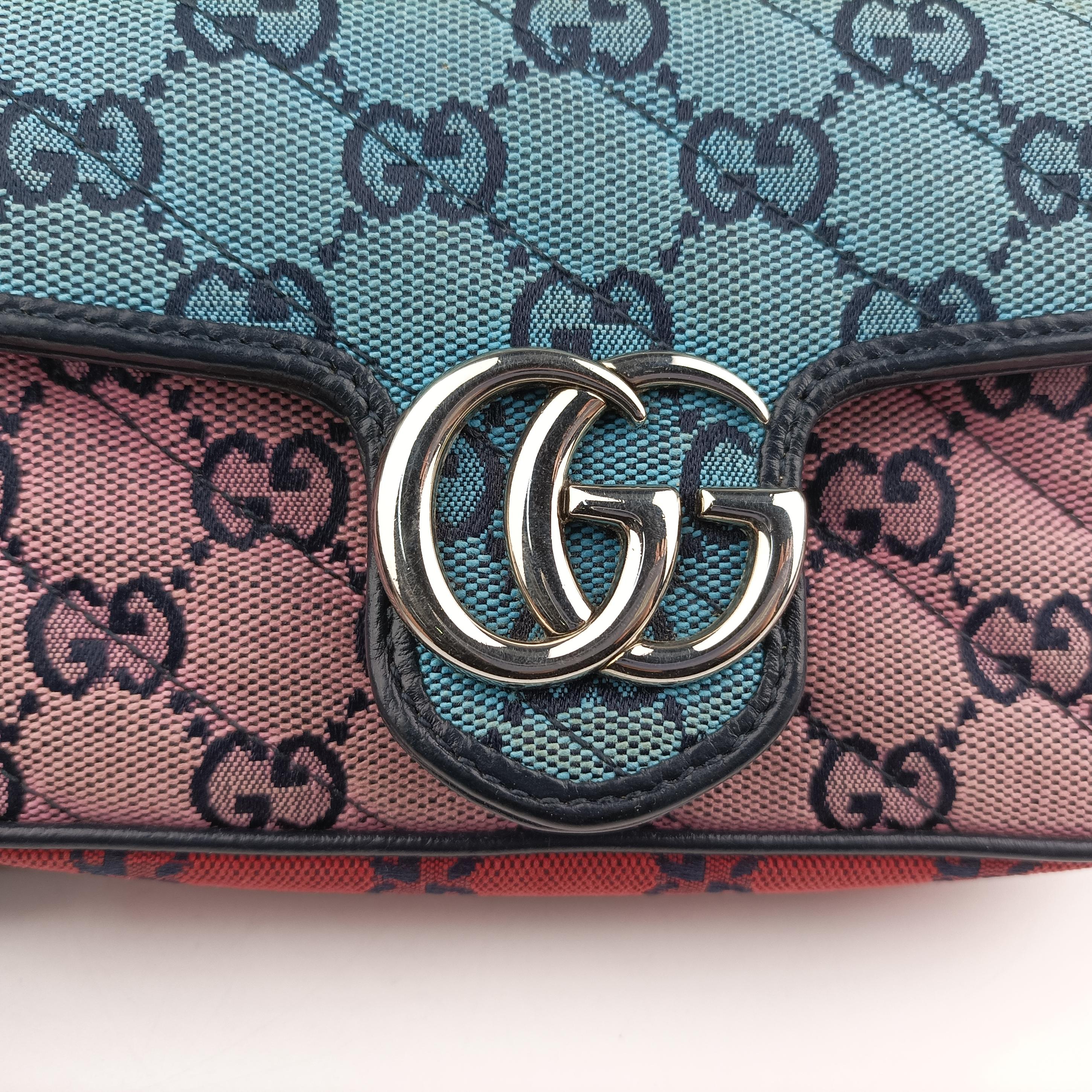 Pre-owned Gucci GG Marmont Multicolour Canvas 476433 shoulderbag | stylenewstar