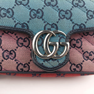 Pre-owned Gucci GG Marmont Multicolour Canvas 476433 shoulderbag | stylenewstar