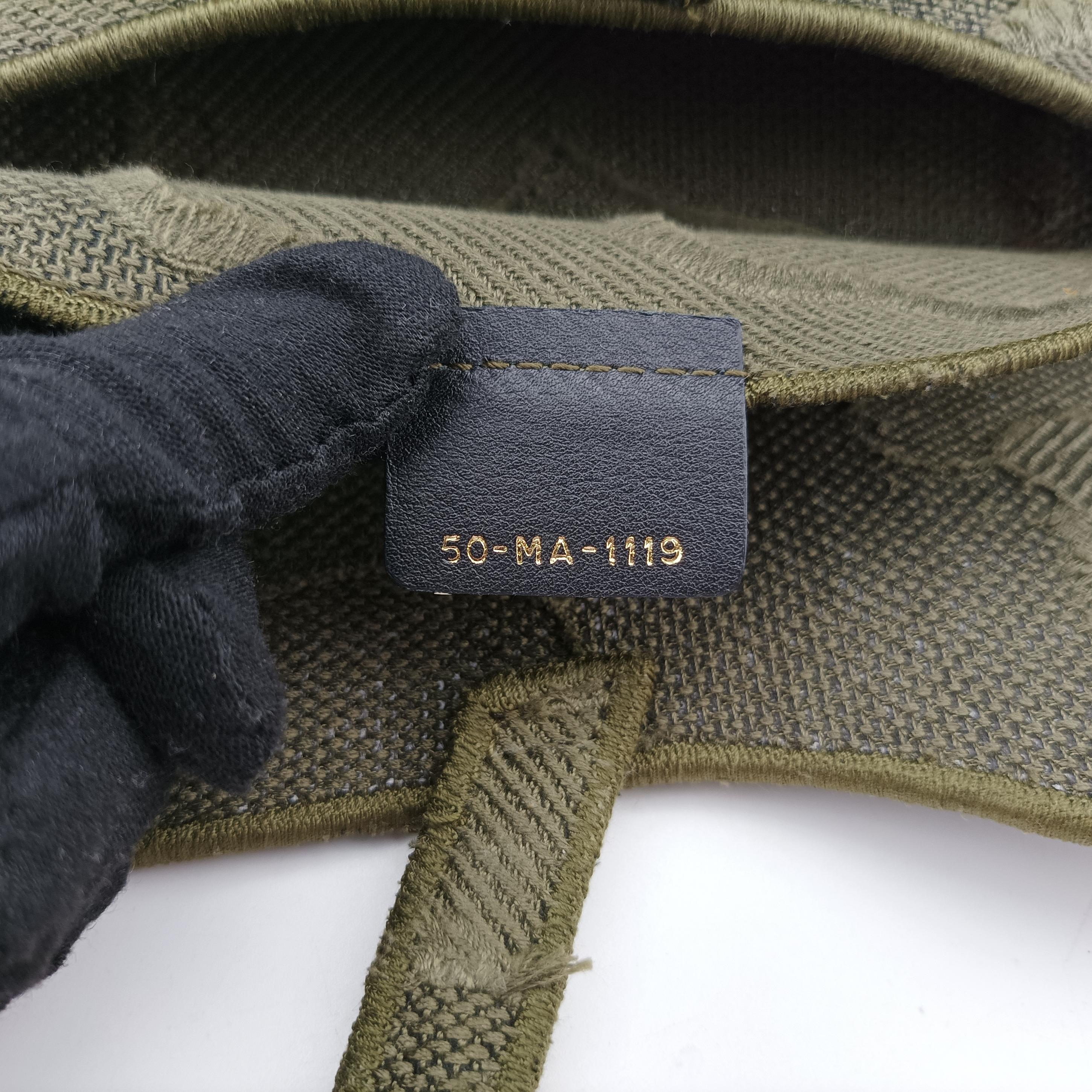 Pre-owned Christian Dior logo saddle Green Jacquard  bum bag/waist bag | stylenewstar