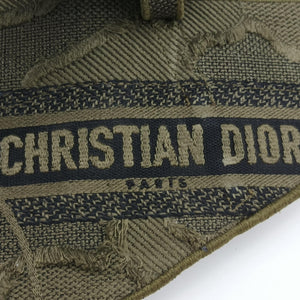 Pre-owned Christian Dior logo saddle Green Jacquard  bum bag/waist bag | stylenewstar