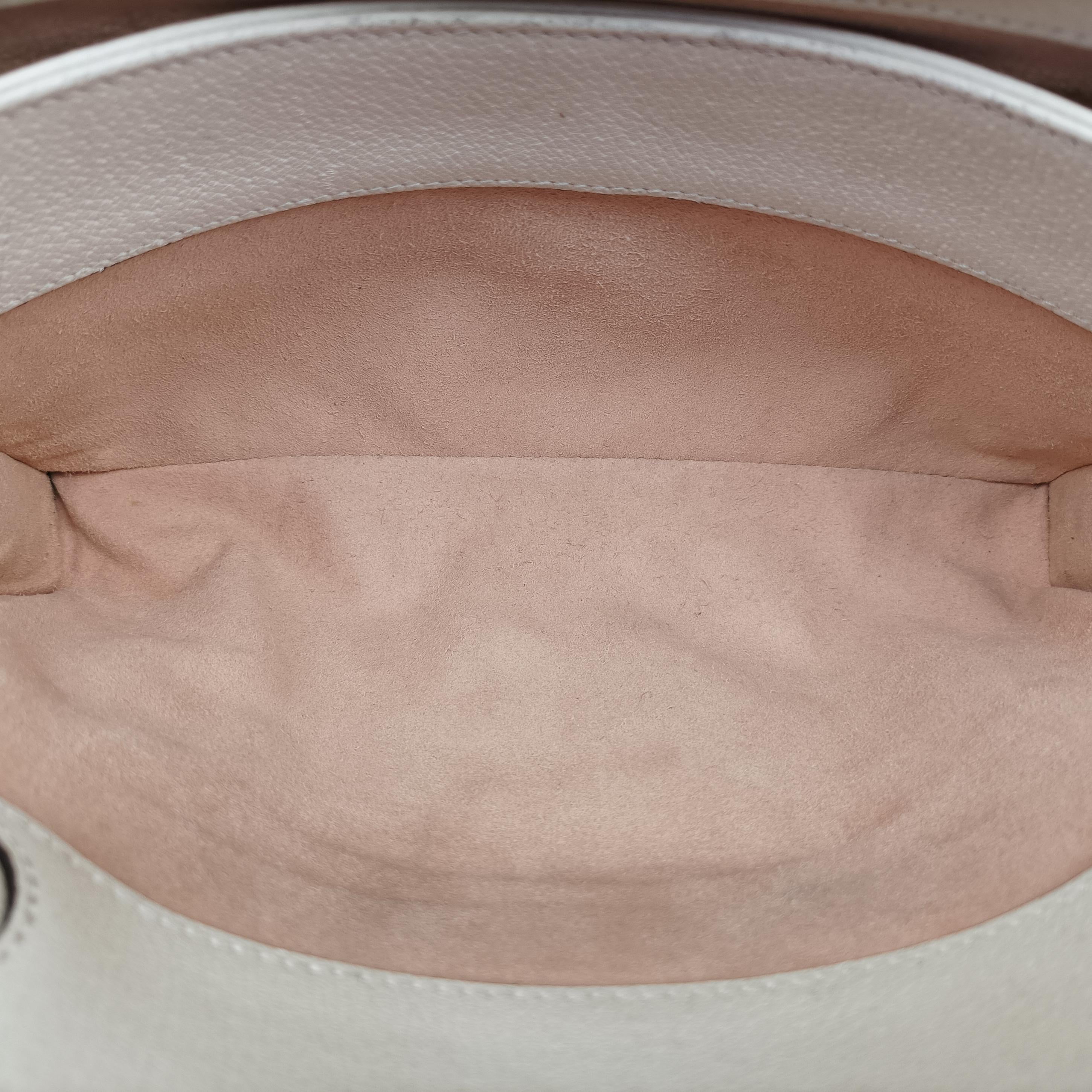 Pre-owned Gucci Ophidia Beige x White x Multicolor PVC coated canvas 503877 shoulderbag | stylenewstar