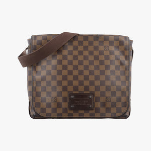 Vintage Louis Vuitton BROOKLYN MM EBENE Damier Canvas N51211 shoulderbag | stylenewstar