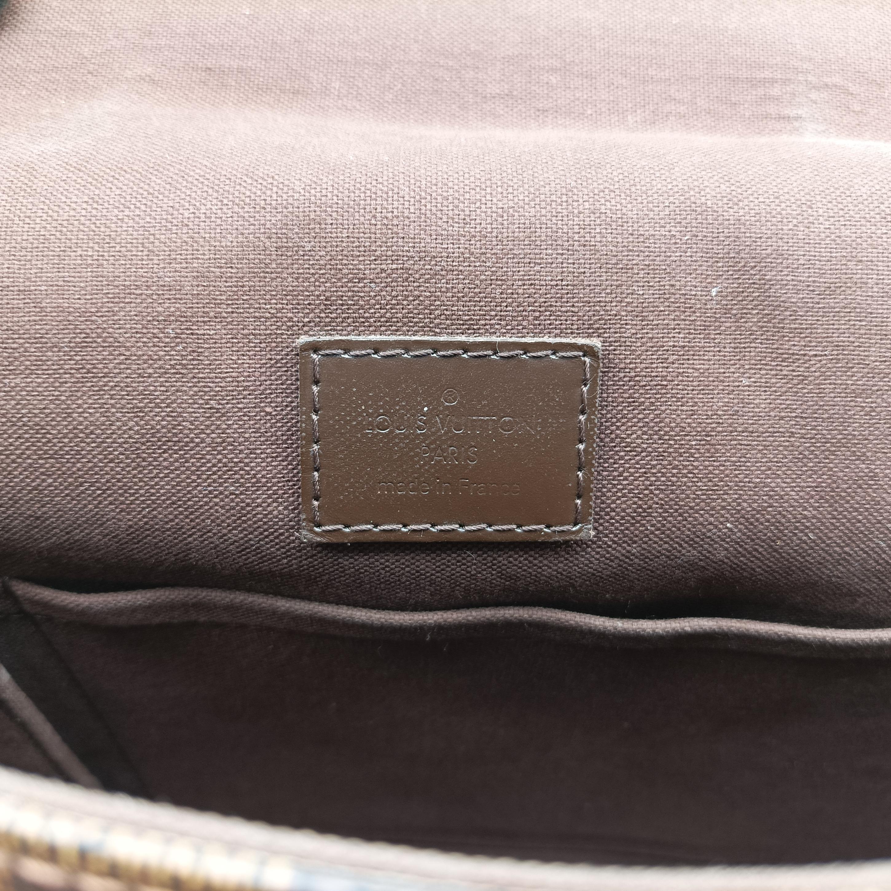 Vintage Louis Vuitton BROOKLYN MM EBENE Damier Canvas N51211 shoulderbag | stylenewstar