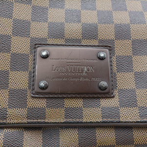 Vintage Louis Vuitton BROOKLYN MM EBENE Damier Canvas N51211 shoulderbag | stylenewstar