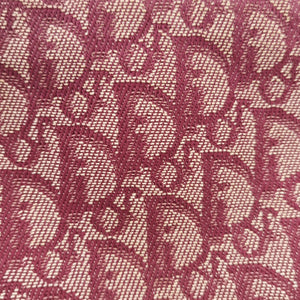 Pre-owned Christian Dior Saddle Red×beige jacquard  handbag | stylenewstar