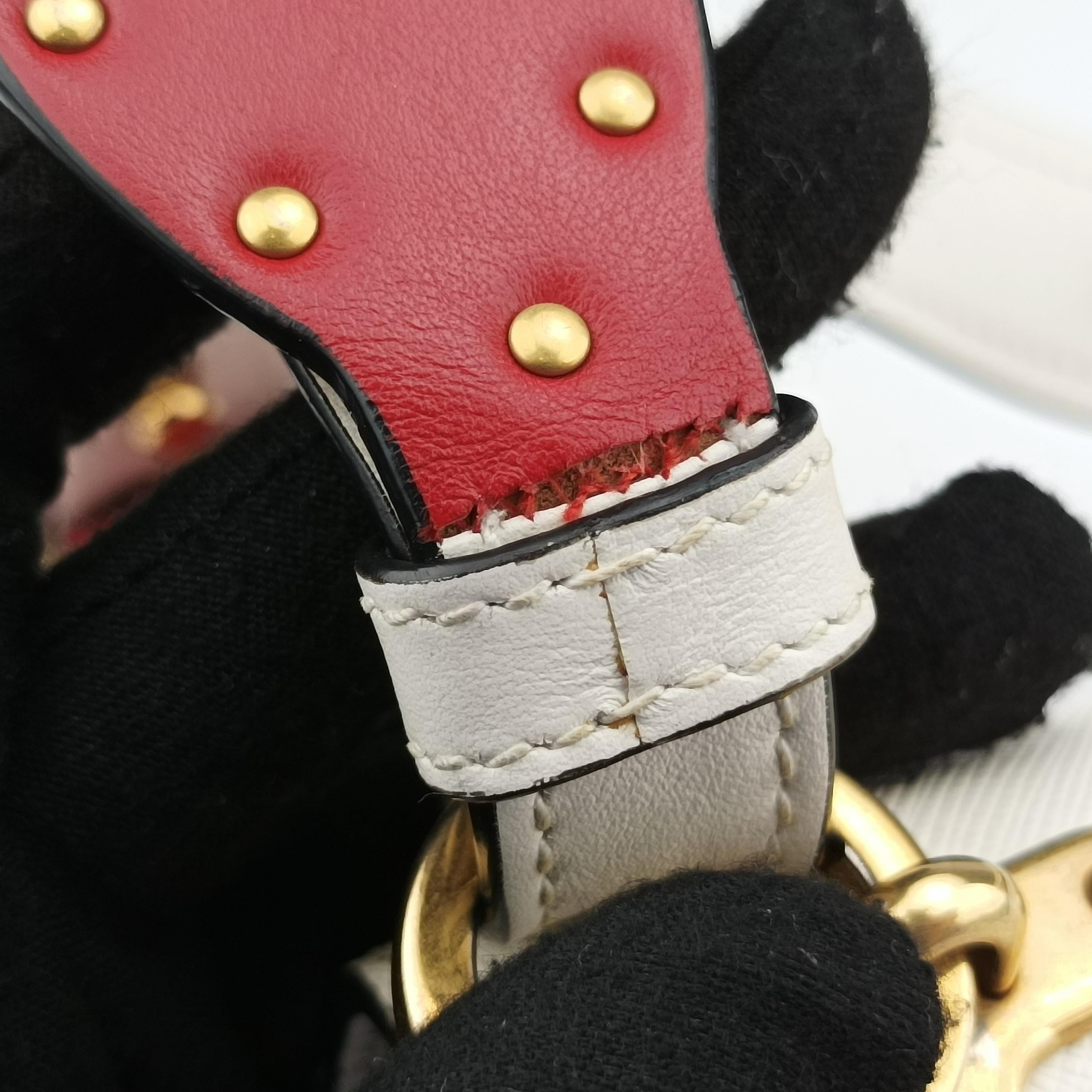 Pre-owned Prada Cahier  tassen Leder Multicolour Leather×Denim 1BD045 shoulderbag | stylenewstar