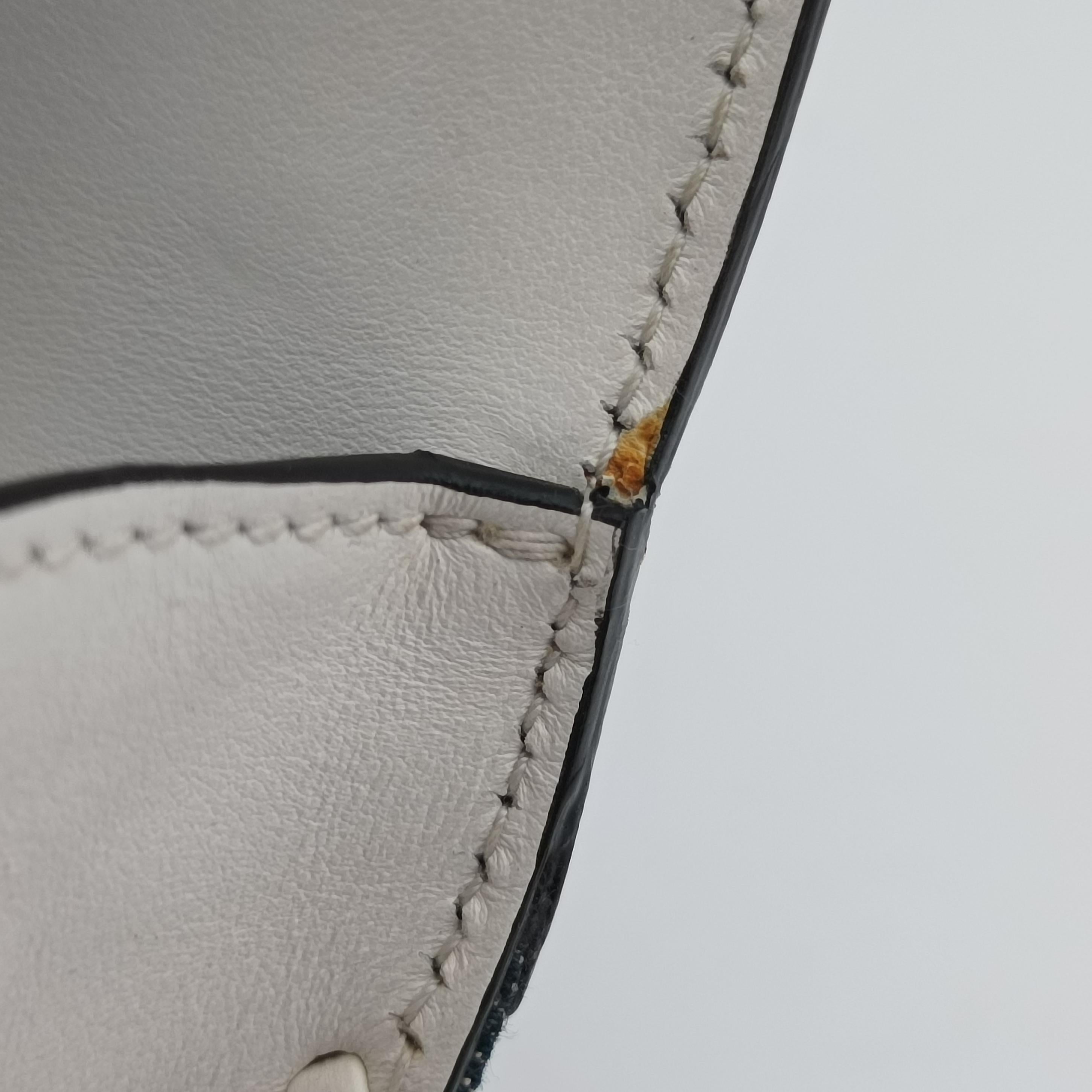 Pre-owned Prada Cahier  tassen Leder Multicolour Leather×Denim 1BD045 shoulderbag | stylenewstar