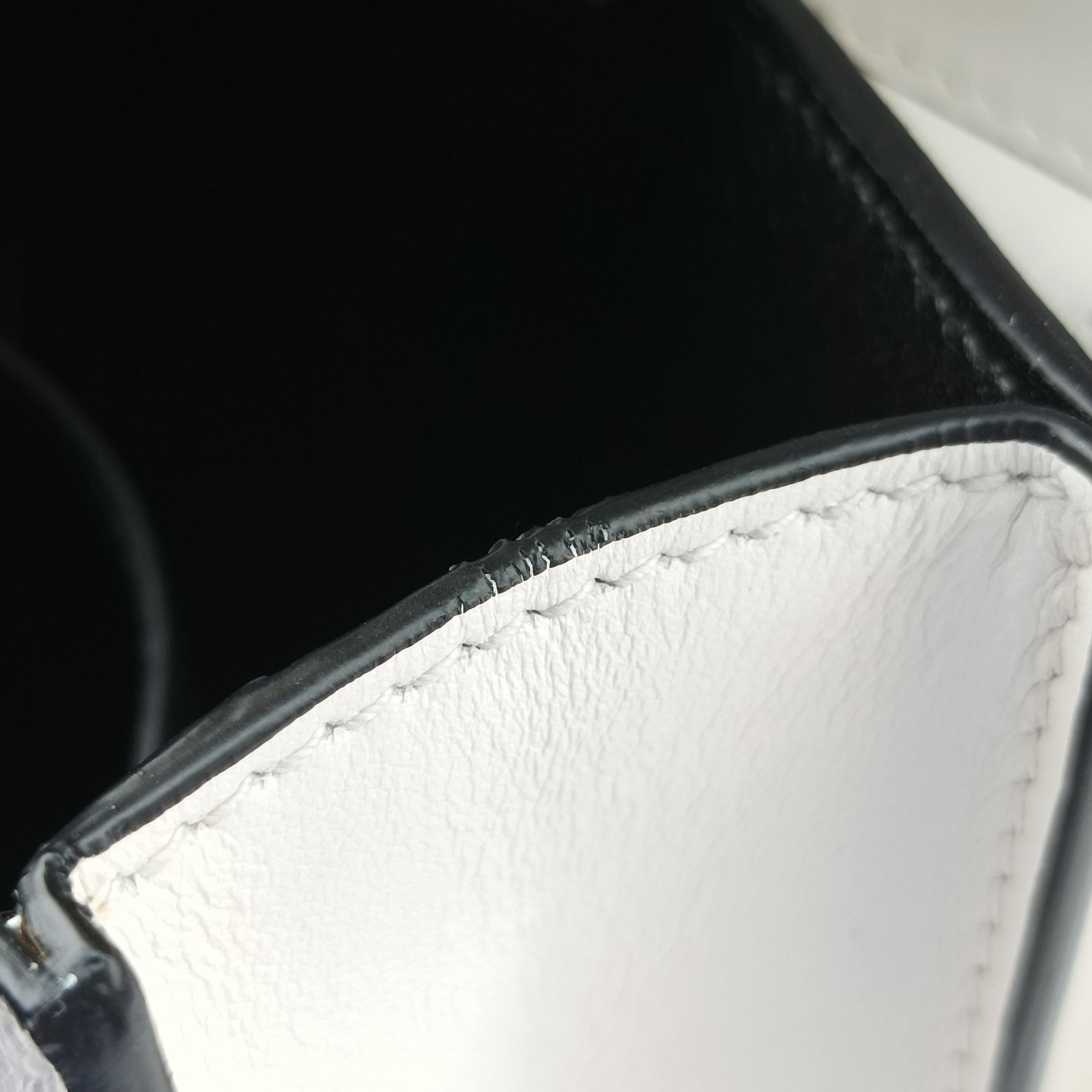 Pre-owned Prada Cahier  tassen Leder Multicolour Leather×Denim 1BD045 shoulderbag | stylenewstar