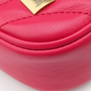 Pre-owned Louis Vuitton New Wave Lovelock Heart Red Leather M52794 shoulderbag | stylenewstar