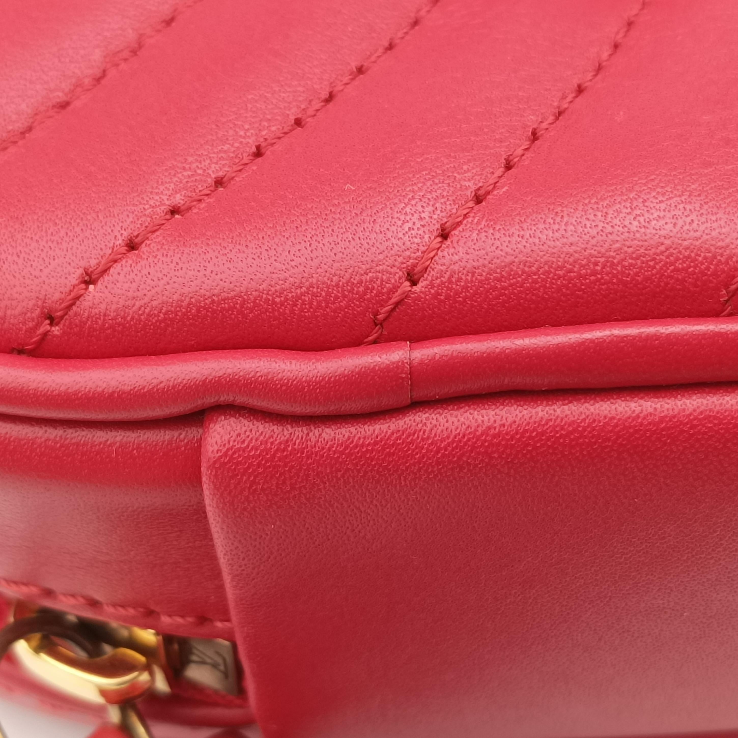 Pre-owned Louis Vuitton New Wave Lovelock Heart Red Leather M52794 shoulderbag | stylenewstar