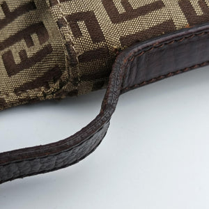 Secondhand Fendi Zucchino Brown canvas 8BT127 shoulderbag | stylenewstar