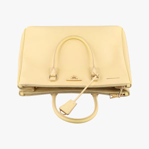 Secondhand Prada Galleria Yellow SAFFIANO Leather BN2274 shoulderbag | stylenewstar