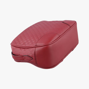 Pre-owned Gucci Bree Microguccissima Red Leather 449413 shoulderbag | stylenewstar