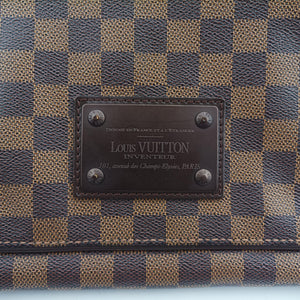Secondhand Louis Vuitton BROOKLYN MM EBENE Damier Canvas N51211 shoulderbag | stylenewstar