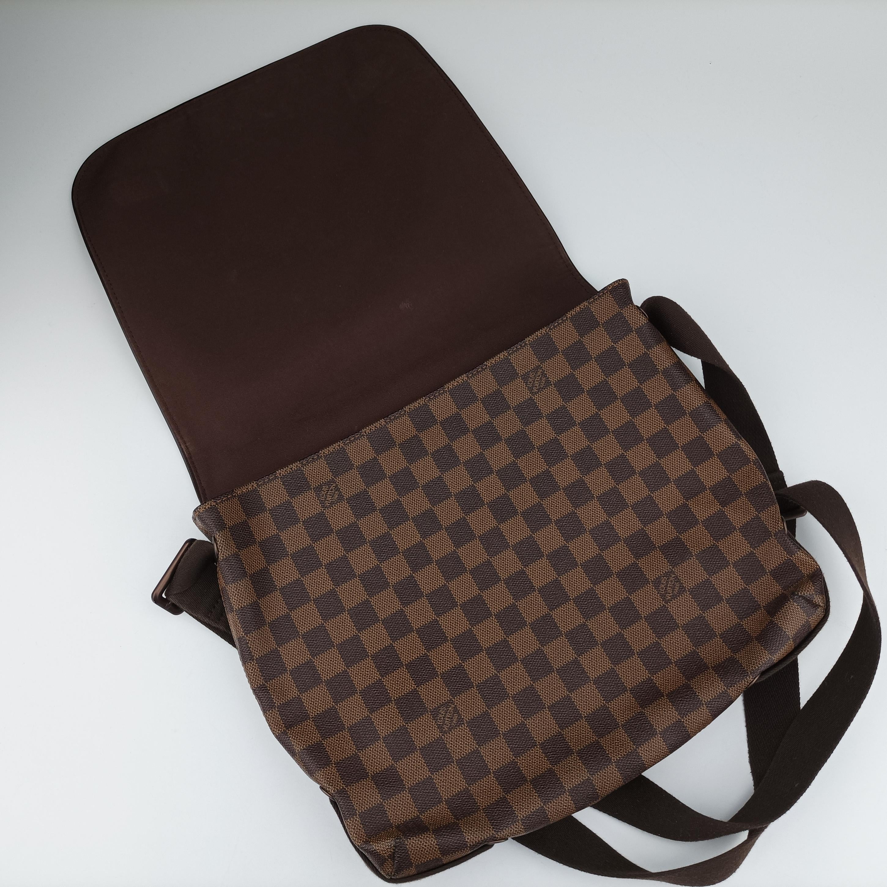 Secondhand Louis Vuitton BROOKLYN MM EBENE Damier Canvas N51211 shoulderbag | stylenewstar