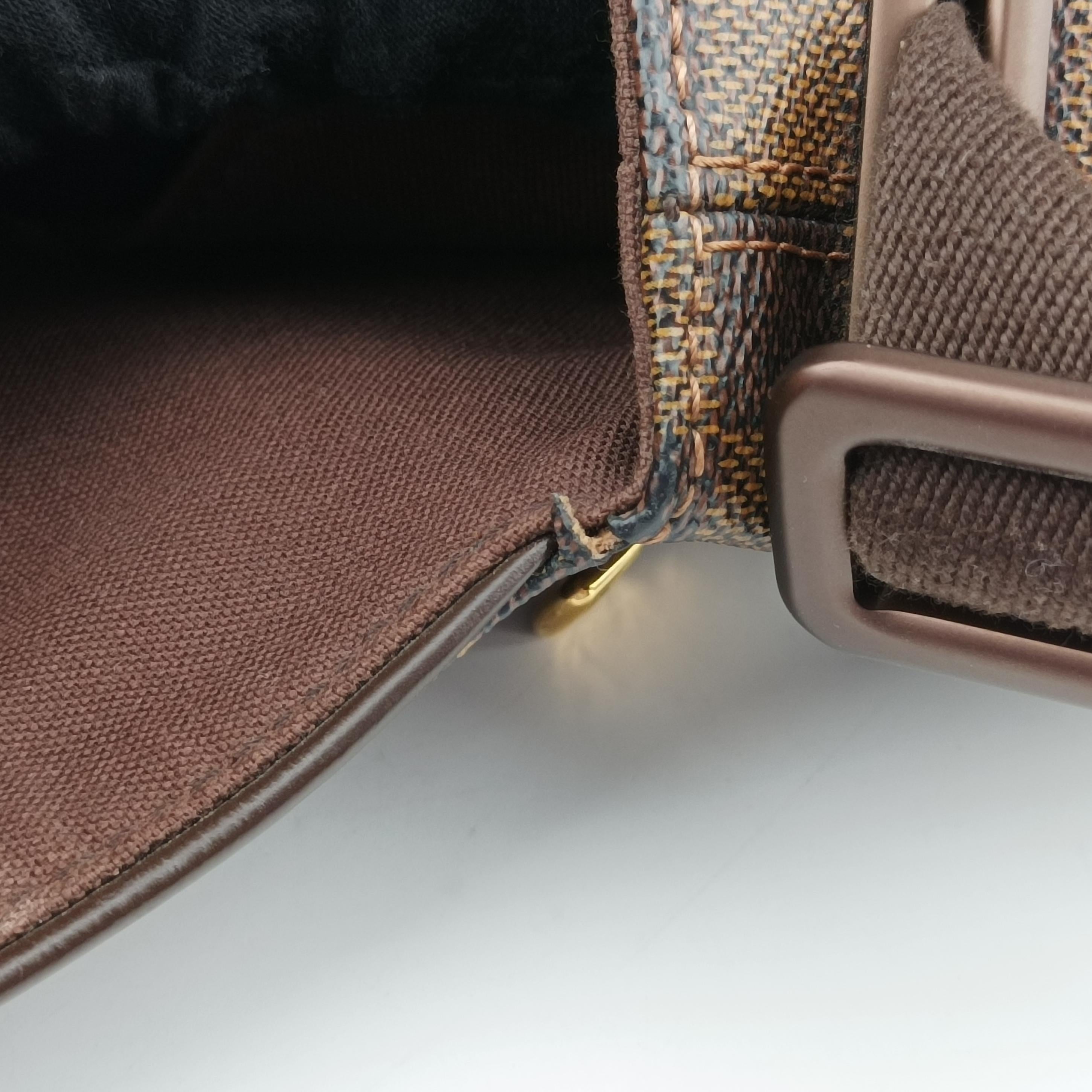 Secondhand Louis Vuitton BROOKLYN MM EBENE Damier Canvas N51211 shoulderbag | stylenewstar