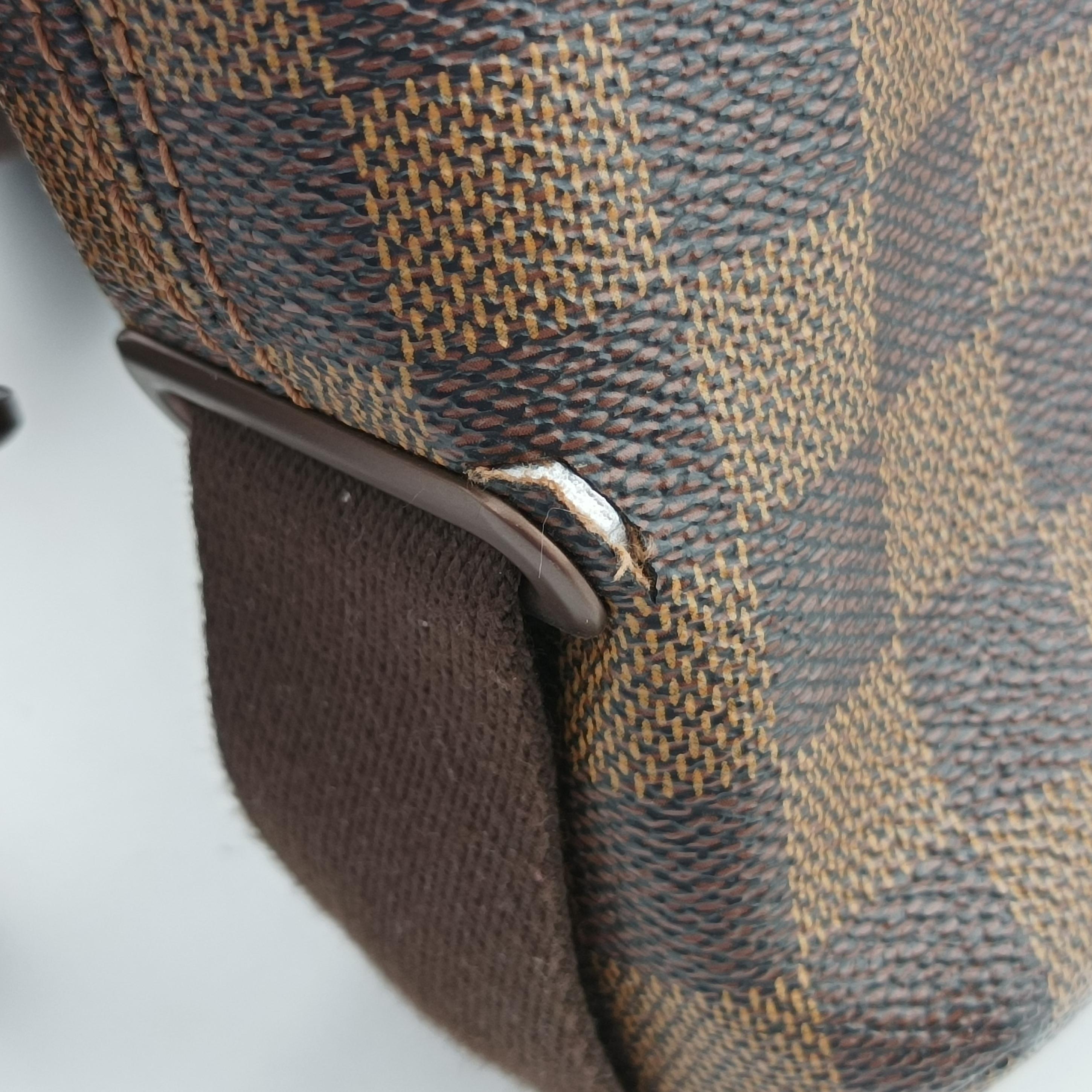 Secondhand Louis Vuitton BROOKLYN MM EBENE Damier Canvas N51211 shoulderbag | stylenewstar